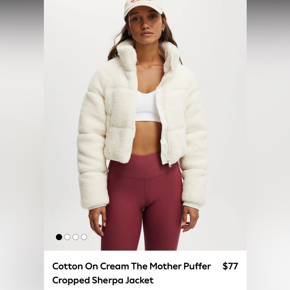 Cotton on Sherpa Puffer jacket